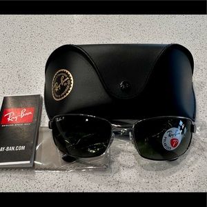 Brand New Ray-Ban Navigator Polarized Sunglasses RB3478. Gunmetal/Silver.